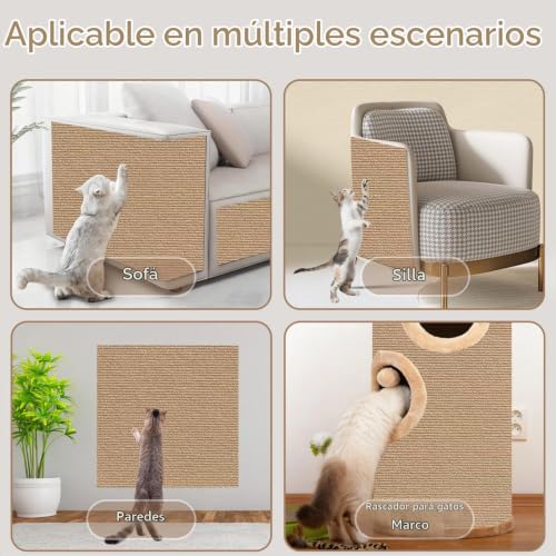 Thumbnail 5 de Xynovate Alfombra Rascador para Gatos – Tapete Autoadhesivo 200 x 40 cm