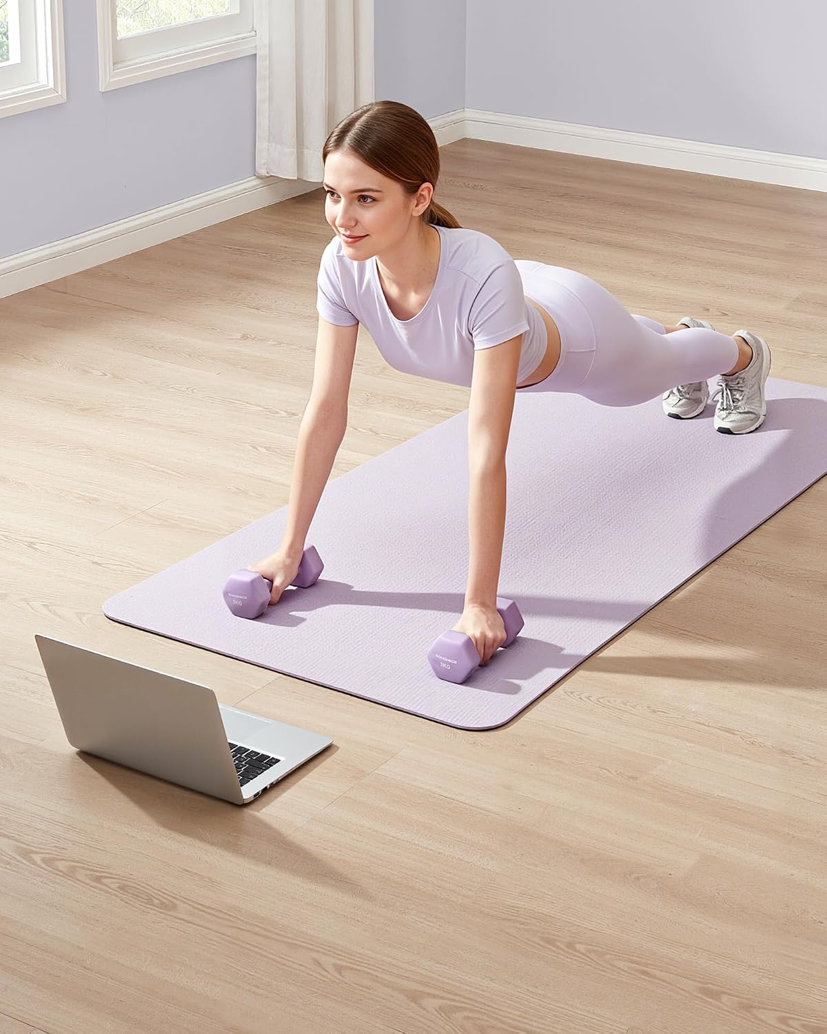 Detalle 2 de SONGMICS Hantel-Set 9 kg Neopren