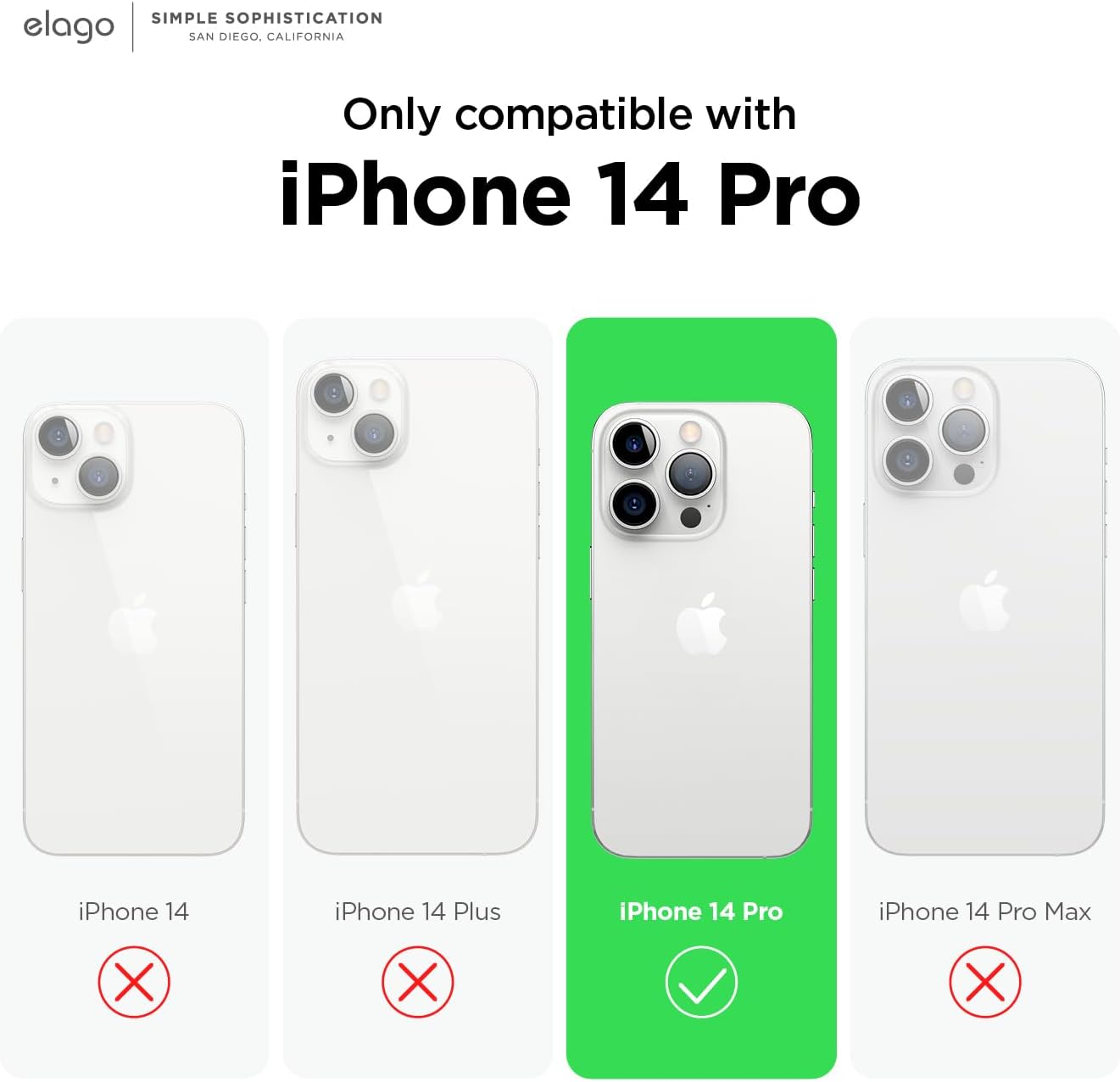 Thumbnail 1 de elago Liquid Silicone Case for iPhone 14 Pro (6.1") – 3-layer shockproof cover in Aqua Sky