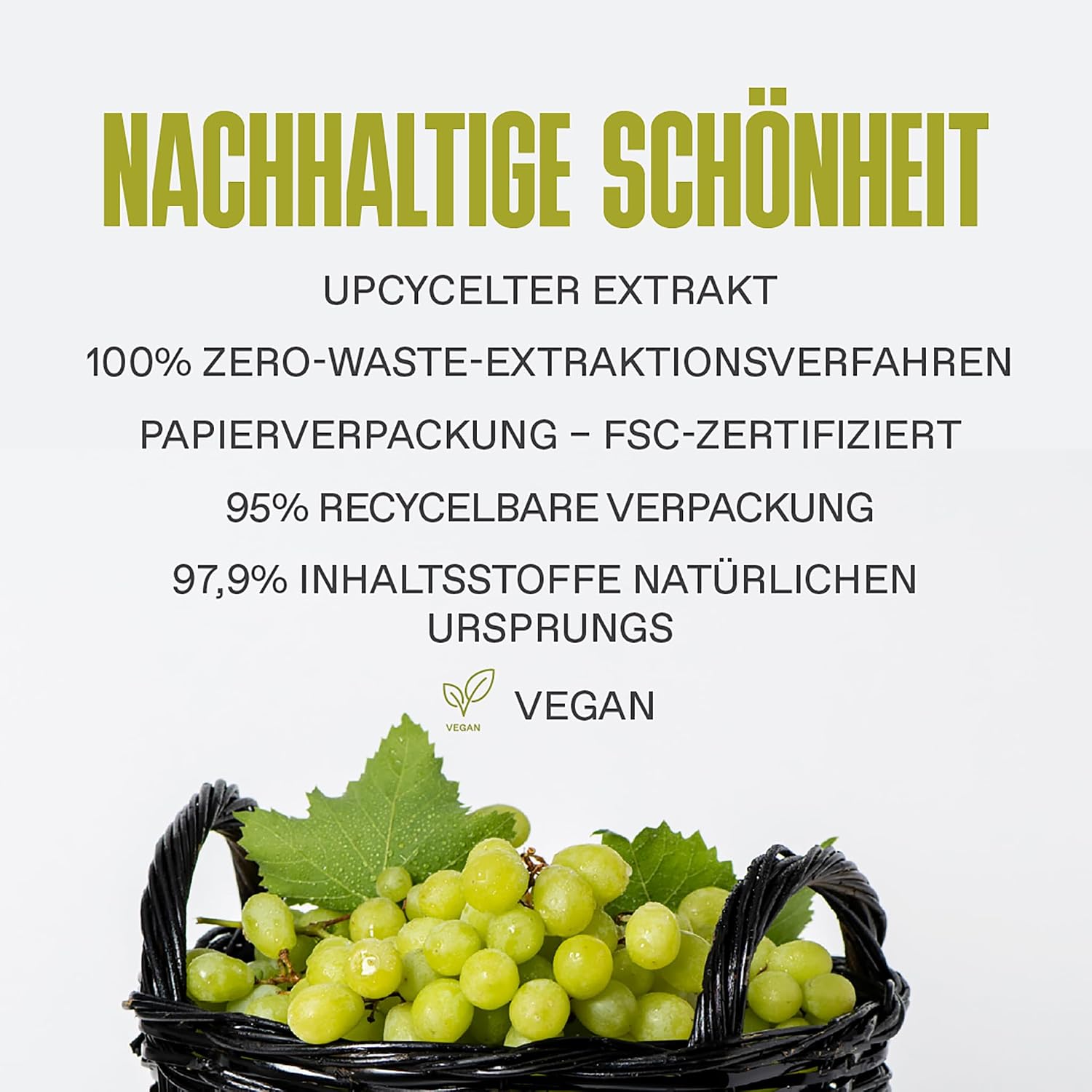Thumbnail 6 de KORRES Santorini Grapes Hautverfeinernde Maske mit Vulkansand – porenverfeinernd, mit Aktivkohlekapseln & Salicylsäure BHA, vegan, 70 ml