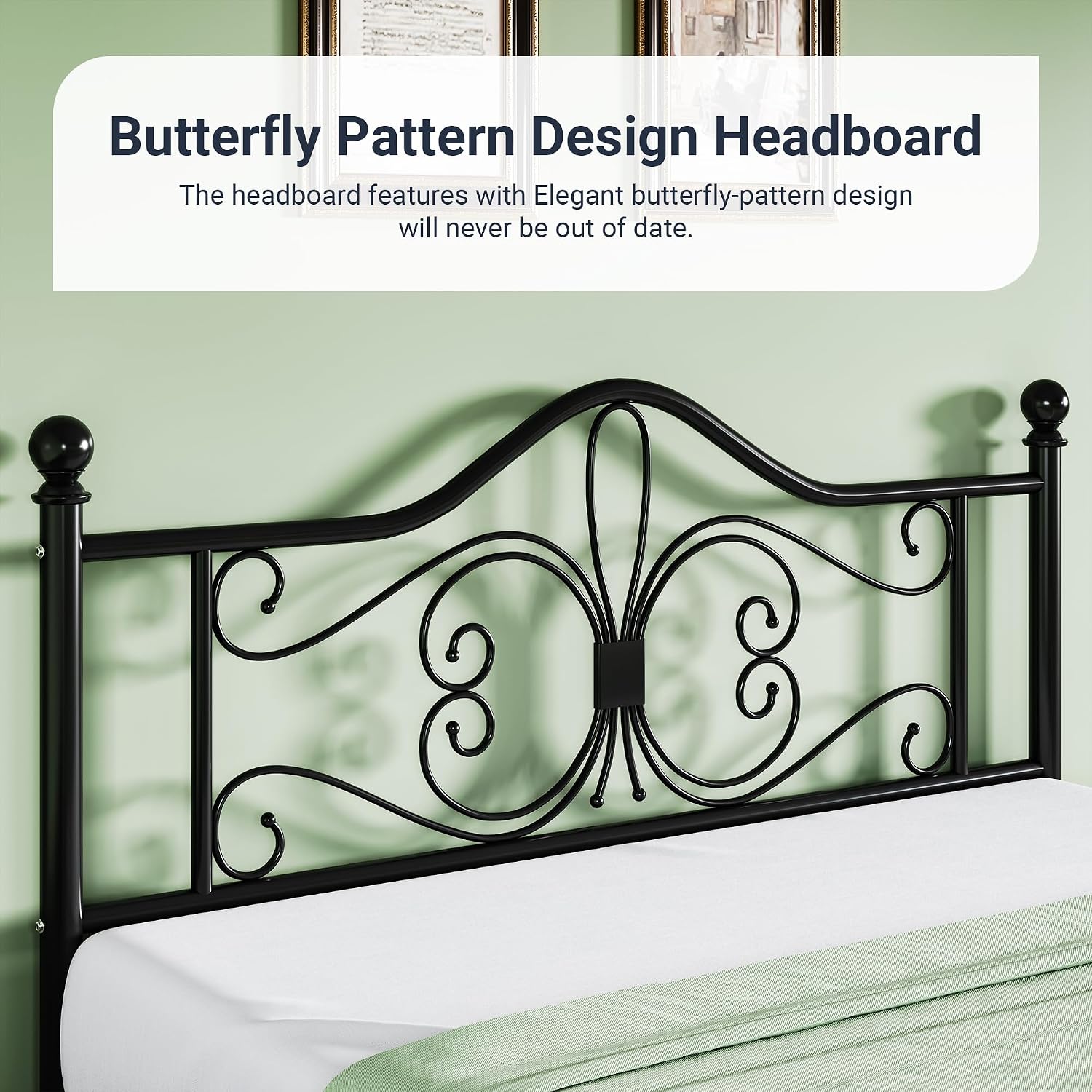 Detalle 2 de Allewie Metal Full Bed Frame