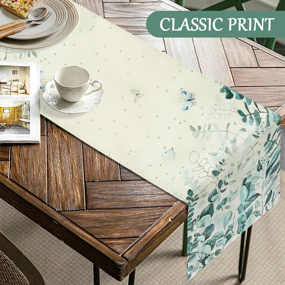 Detalle 1 de AUAUY M1-3572948 – bieżnik 40 × 140 cm w liście eukaliptusa