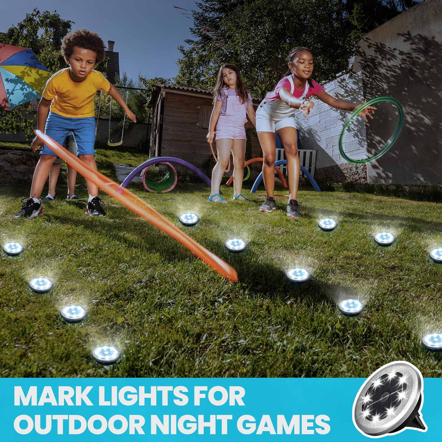 Thumbnail 4 de Solpex 10 Pack Mini Solar Ground Lights (Cold White) for outdoor garden paths