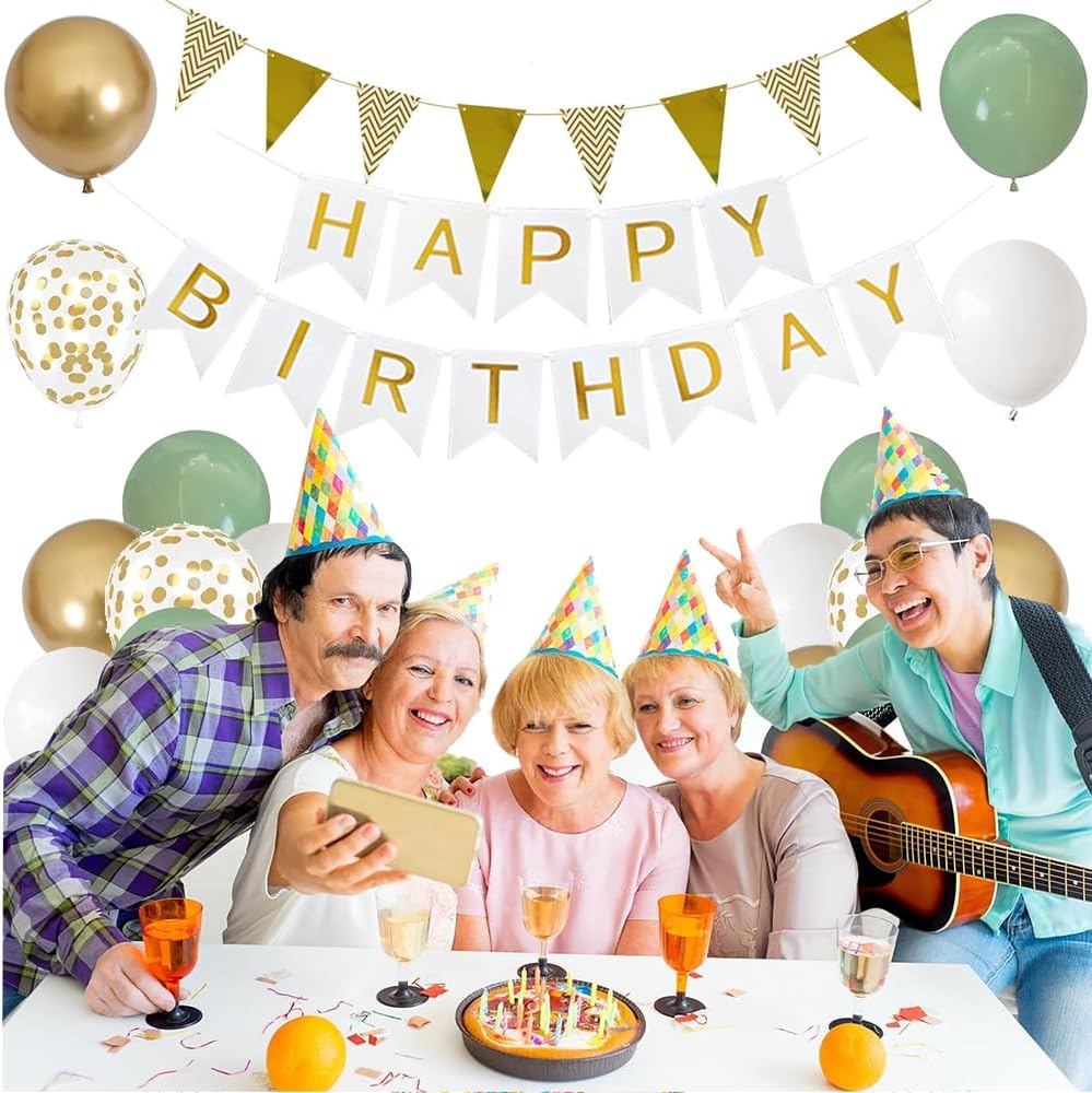 Thumbnail 5 de Salbeigrüne 30. Geburtstag Dekoration