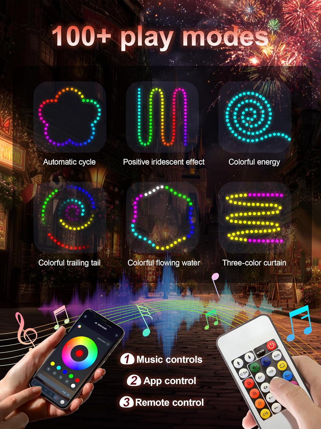 Thumbnail 1 de BLINGCOS Princess Costumes for Girls: Light-Up, App-Syncing RGB Dress-Up Set (Ages 3–9)