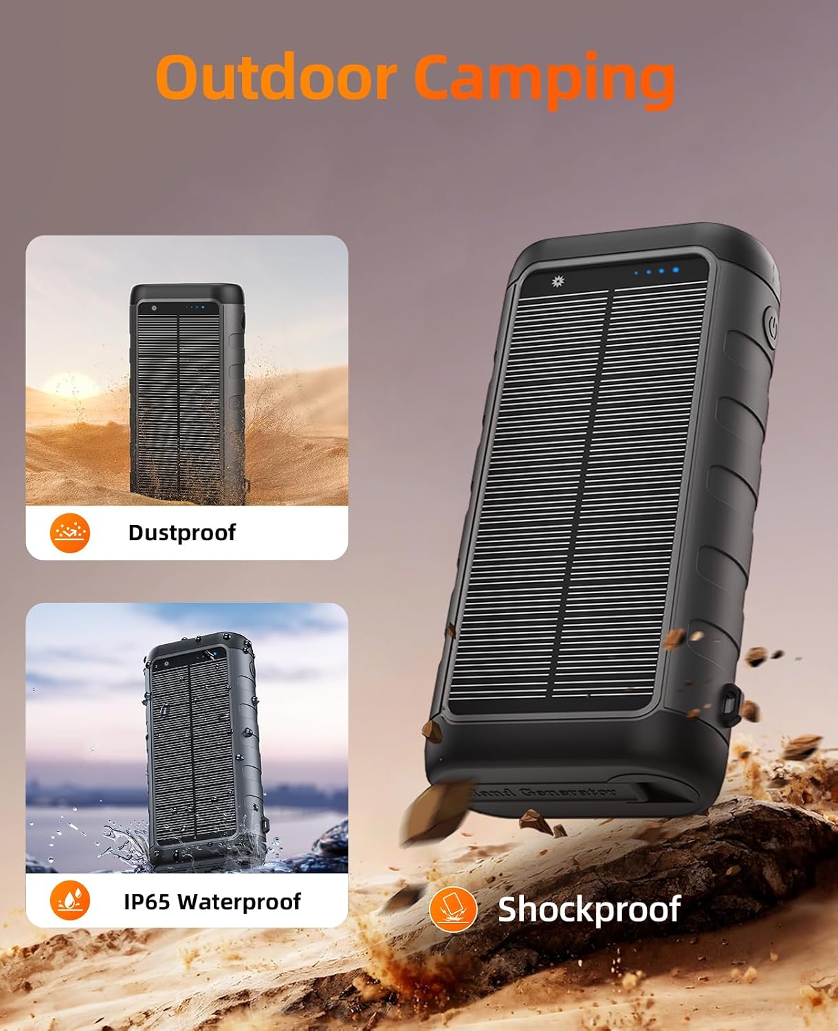 Thumbnail 6 de YELOMIN PS30C Solar Power Bank, 59,800mAh, 15W Wireless Charging & Hand Crank