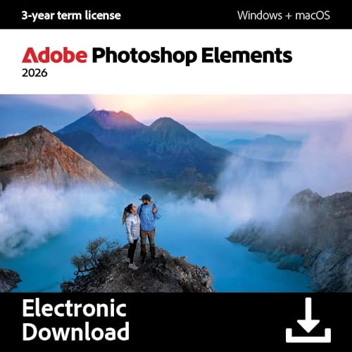 Detalle de Adobe Photoshop Elements 2026 | 3-Year License (PC/Mac) – Download and Activate
