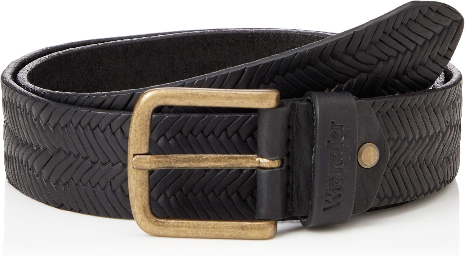 Detalle 2 de Wrangler teksturowany pasek męski, czarny