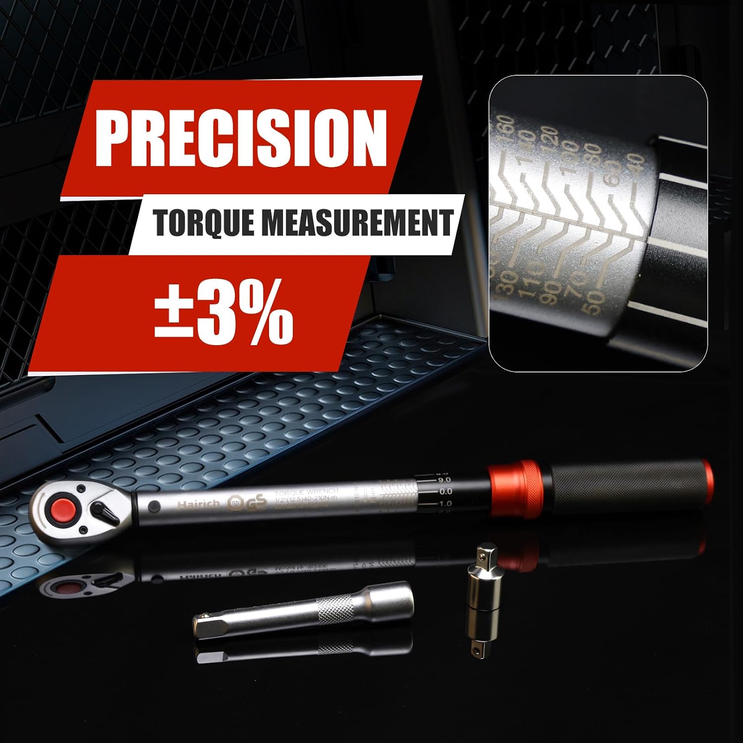 Detalle de Hairich Drehmomentschlüssel 40–210 Nm ⚙