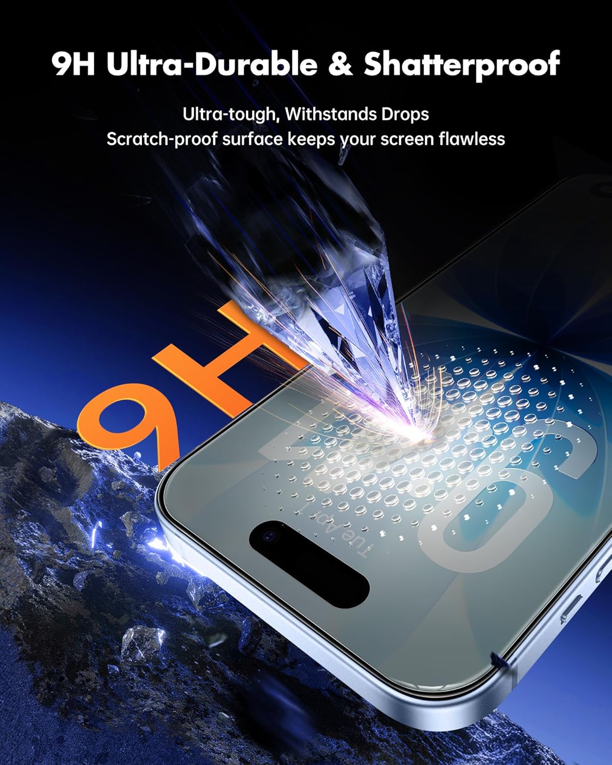 Thumbnail 3 de UNBREAKcable Verre trempé anti-espion pour iPhone 17 (6,3 pouces) – Lot de 2, dureté 9H et cadre d’installation