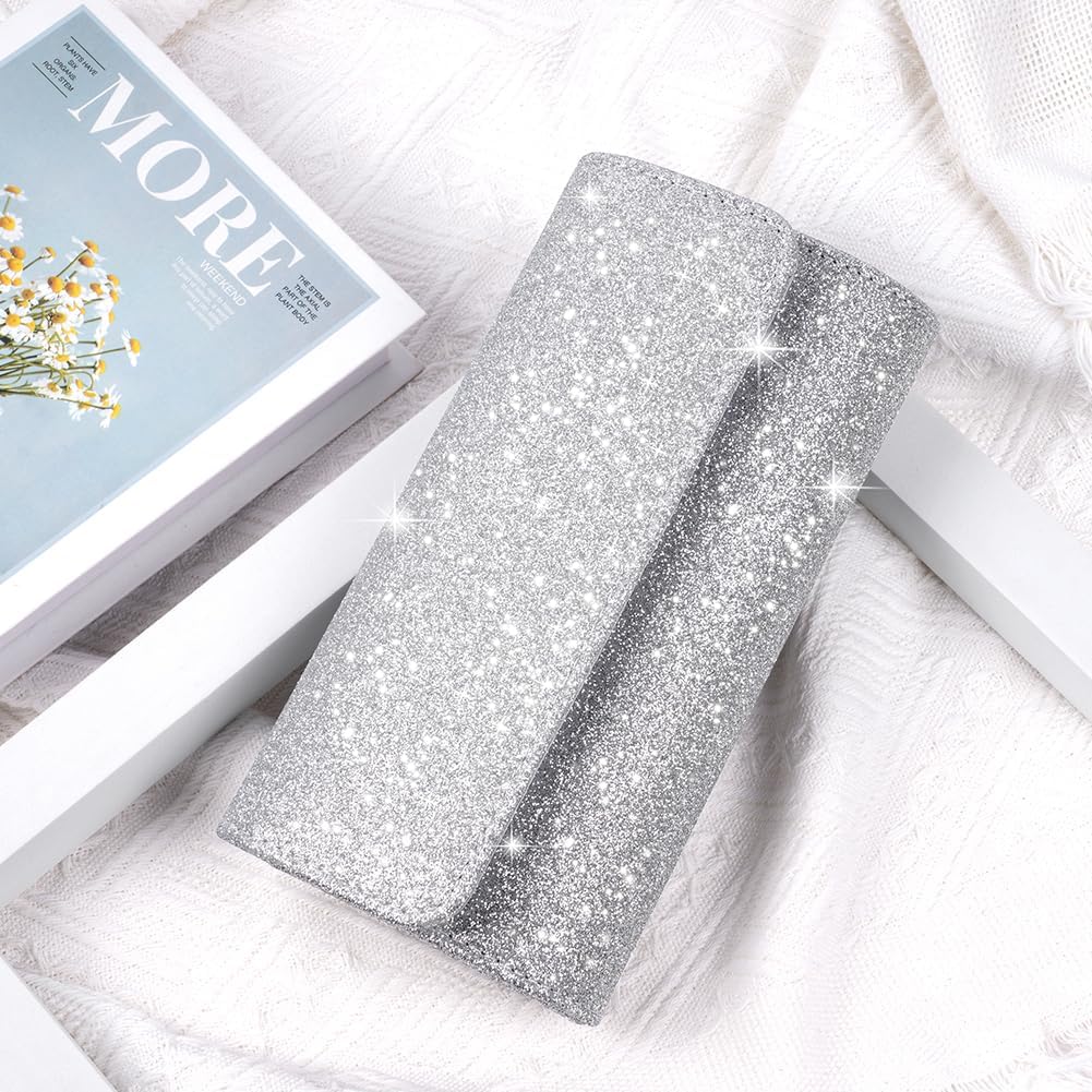 Thumbnail 2 de OSDUE Glitter Envelope Clutch Bag with Detachable Chain Strap — 3-in-1 Evening Bag