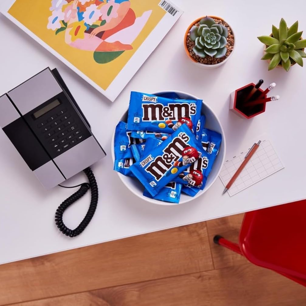 Detalle de M&M's Crispy Confetti al Cioccolato con Riso Soffiato – 24 bustine da 36 g (864 g)