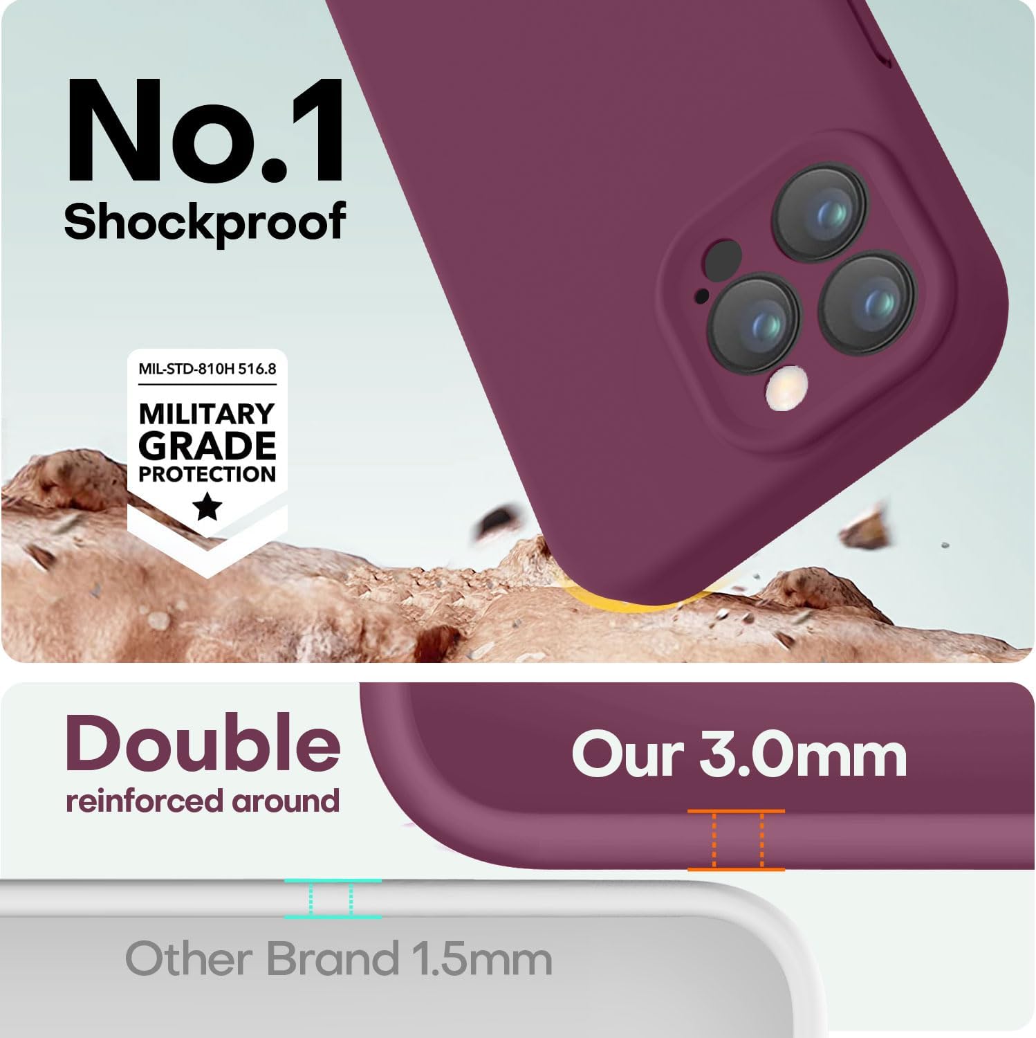 Detalle 2 de LOVE 3000 iPhone 12 Pro Max case 1.5mm