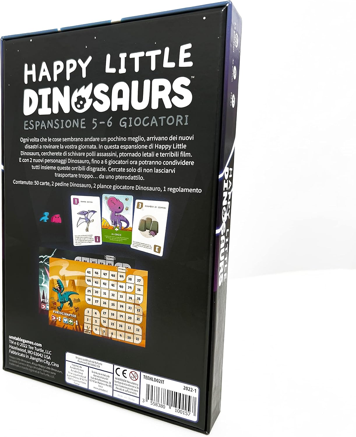 Detalle 2 de Asmodee Happy Little Dinosaurs Erweiterung 5-6 Spieler