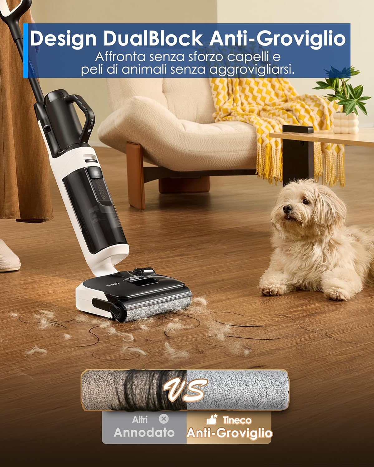 Thumbnail 6 de Tineco FLOOR ONE Switch S6 Stretch Breeze (Stretch S6 Combo) – pulitore 2-in-1 per pavimenti a umido e a secco