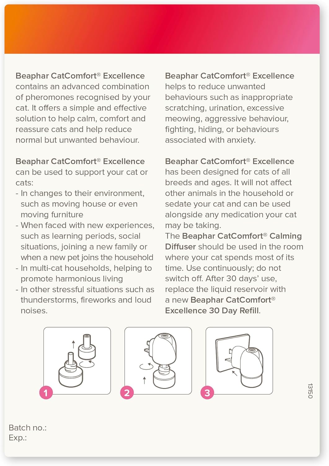Detalle 2 de Beaphar CatComfort Excellence Calming Diffuser Starter Kit 🐱