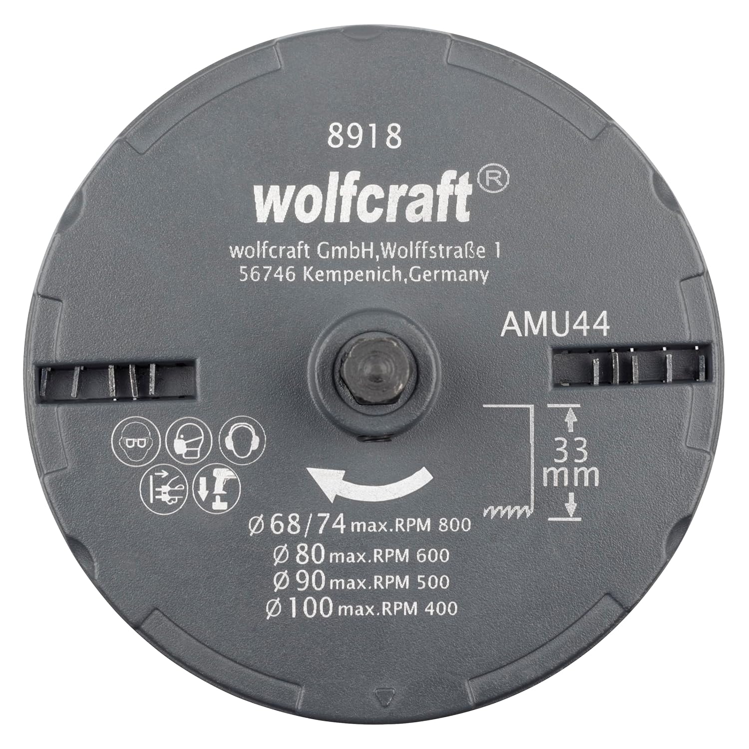 Detalle de Wolfcraft 8918000 Standard Hole Saw Set, 5 Blades, 68–100 mm