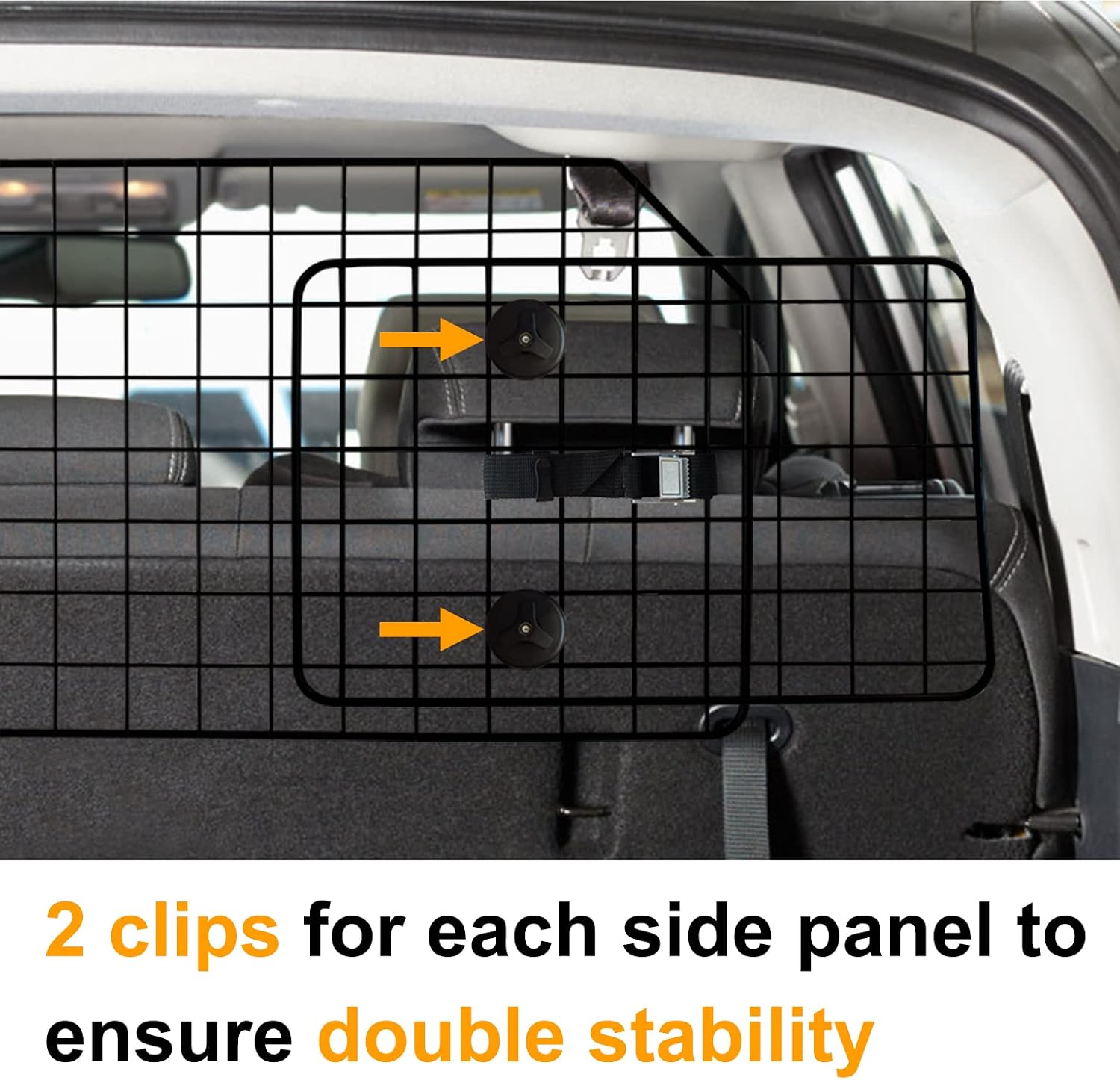 Detalle 2 de NOAMOO 96,5–167,5 cm Barrière voiture pour chiens
