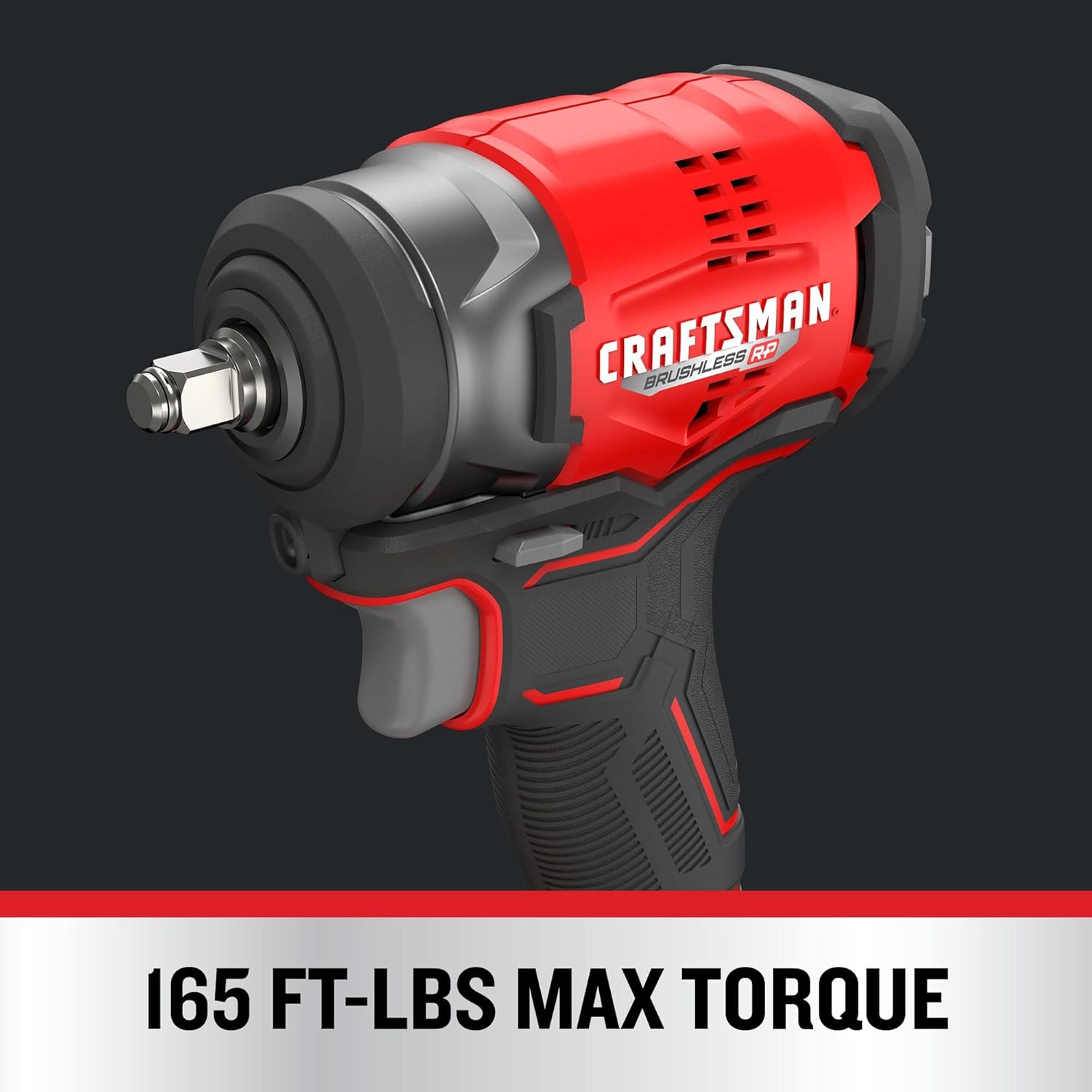 Detalle de CRAFTSMAN V20 RP Cordless Impact Wrench, 3/8 in Drive — Bare Tool Only (CMCF911B)
