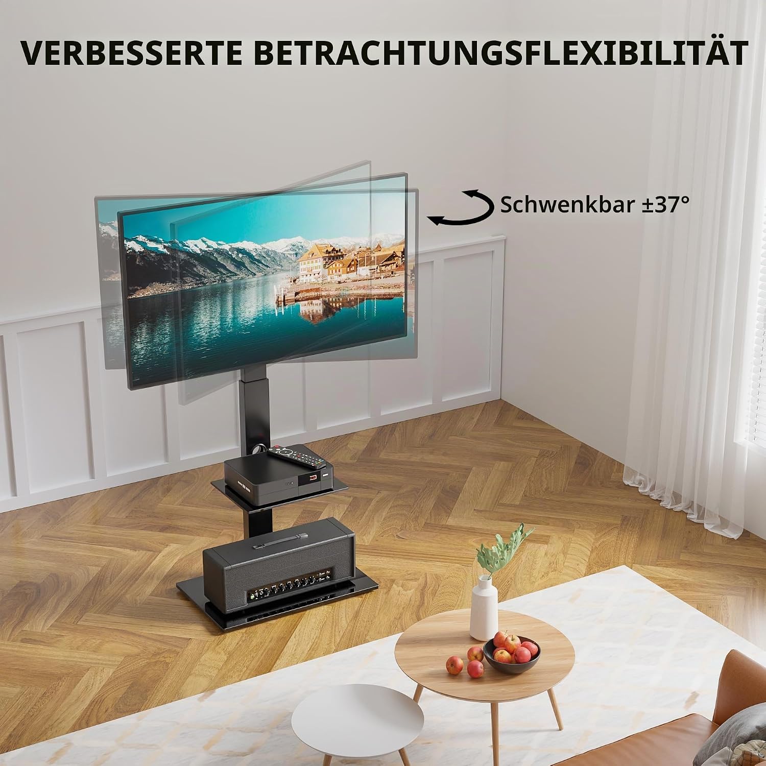Thumbnail 3 de Bontec TV Ständer Höhenverstellbar 30–70 Zoll