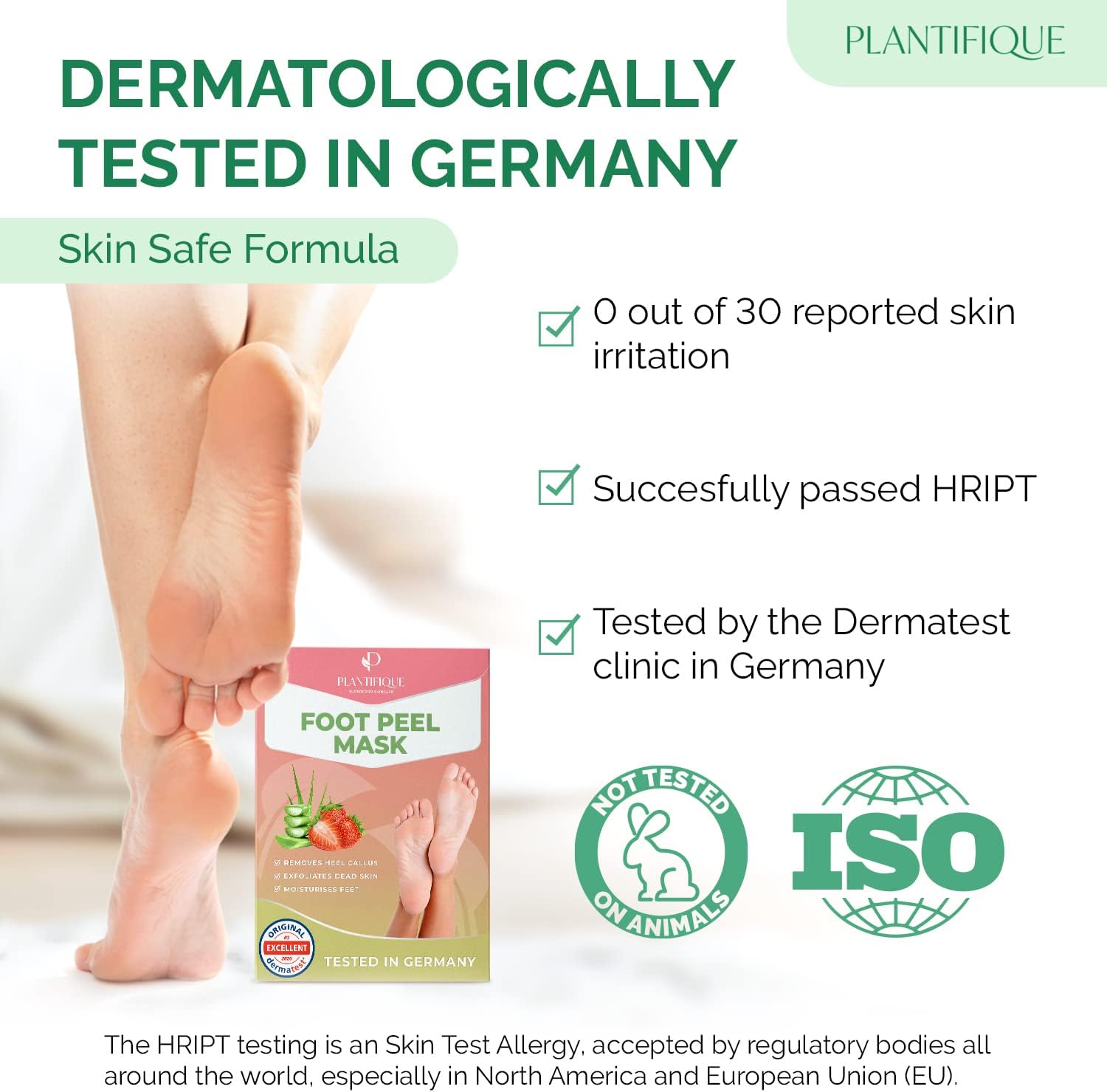 Thumbnail 3 de PLANTIFIQUE FOOTMASK aardbeien-voetpeelmasker, set van 2 paar