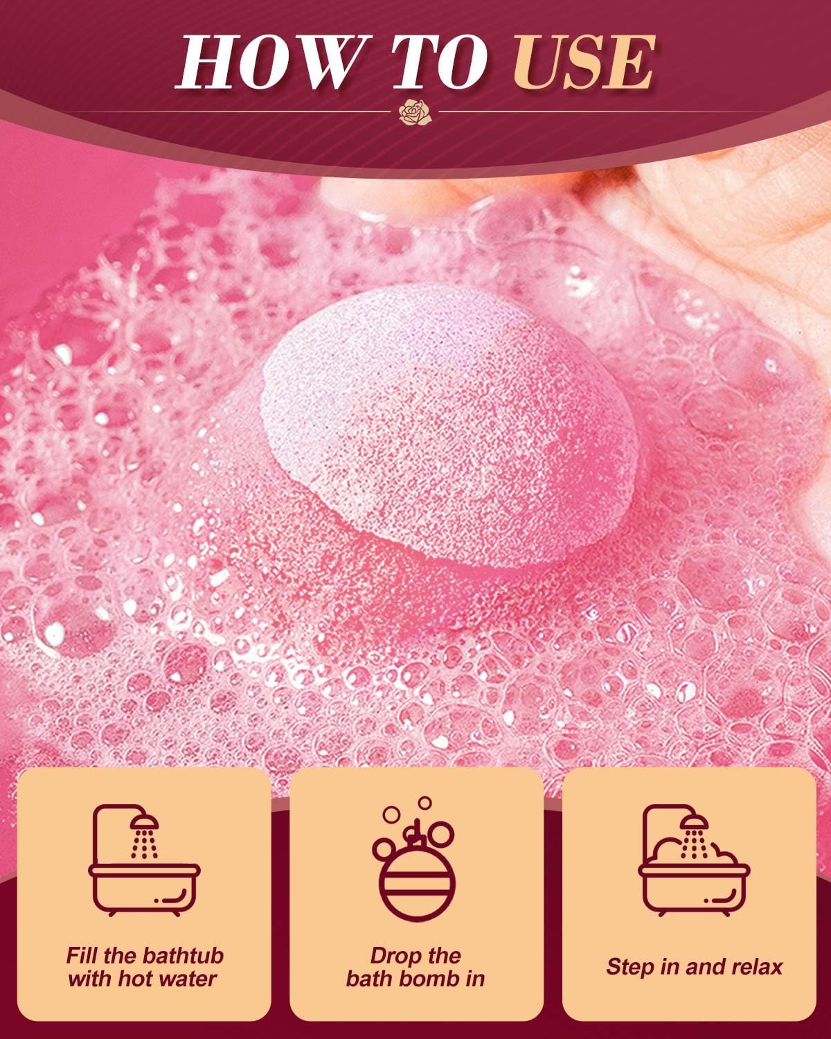 Detalle de Luxury Crystal Bath Bombs Gift Set for Women – 12 moisturising bath bombs with 4 scents
