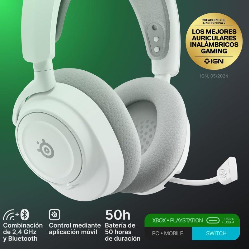 Detalle de SteelSeries Arctis Nova 7X Gen 2 50 h