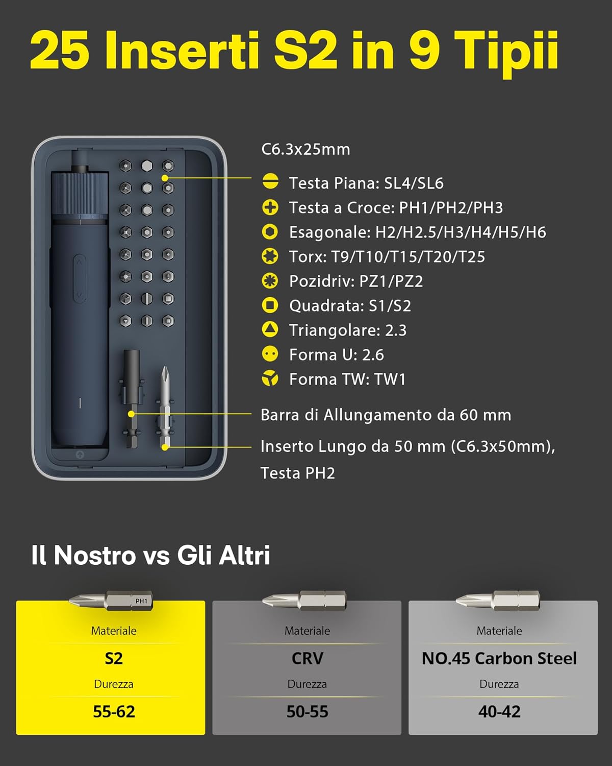 Thumbnail 3 de HOTO Kit Cacciavite Elettrico 3,6V 1500mAh