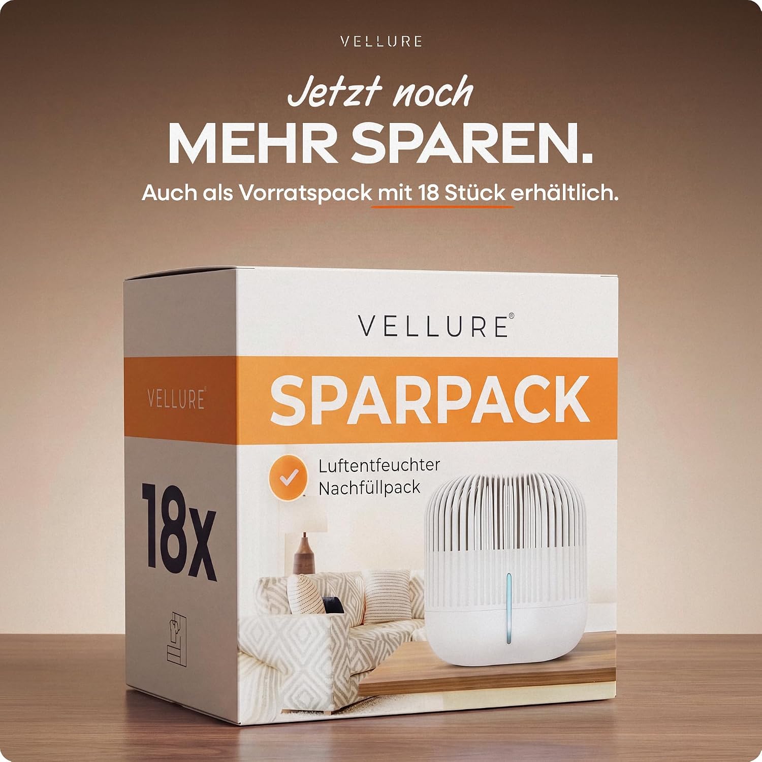Thumbnail 5 de Vellure® 5x Luftentfeuchter Nachfüllpack 600g – Sparset für Räume bis 25 m²