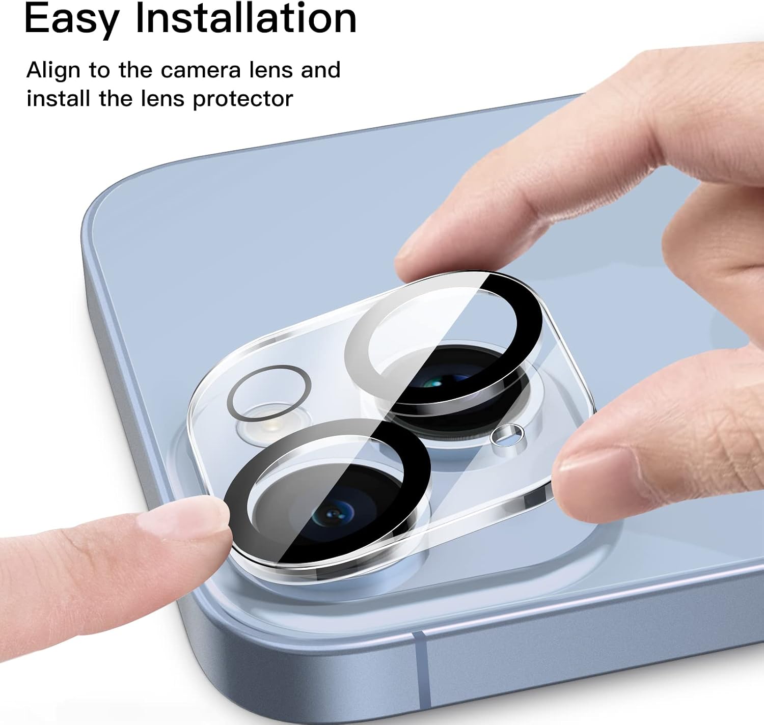 Detalle 2 de JETech kameralinsskydd för iPhone 14/14 Plus, 3-pack med 9H-härdat glas