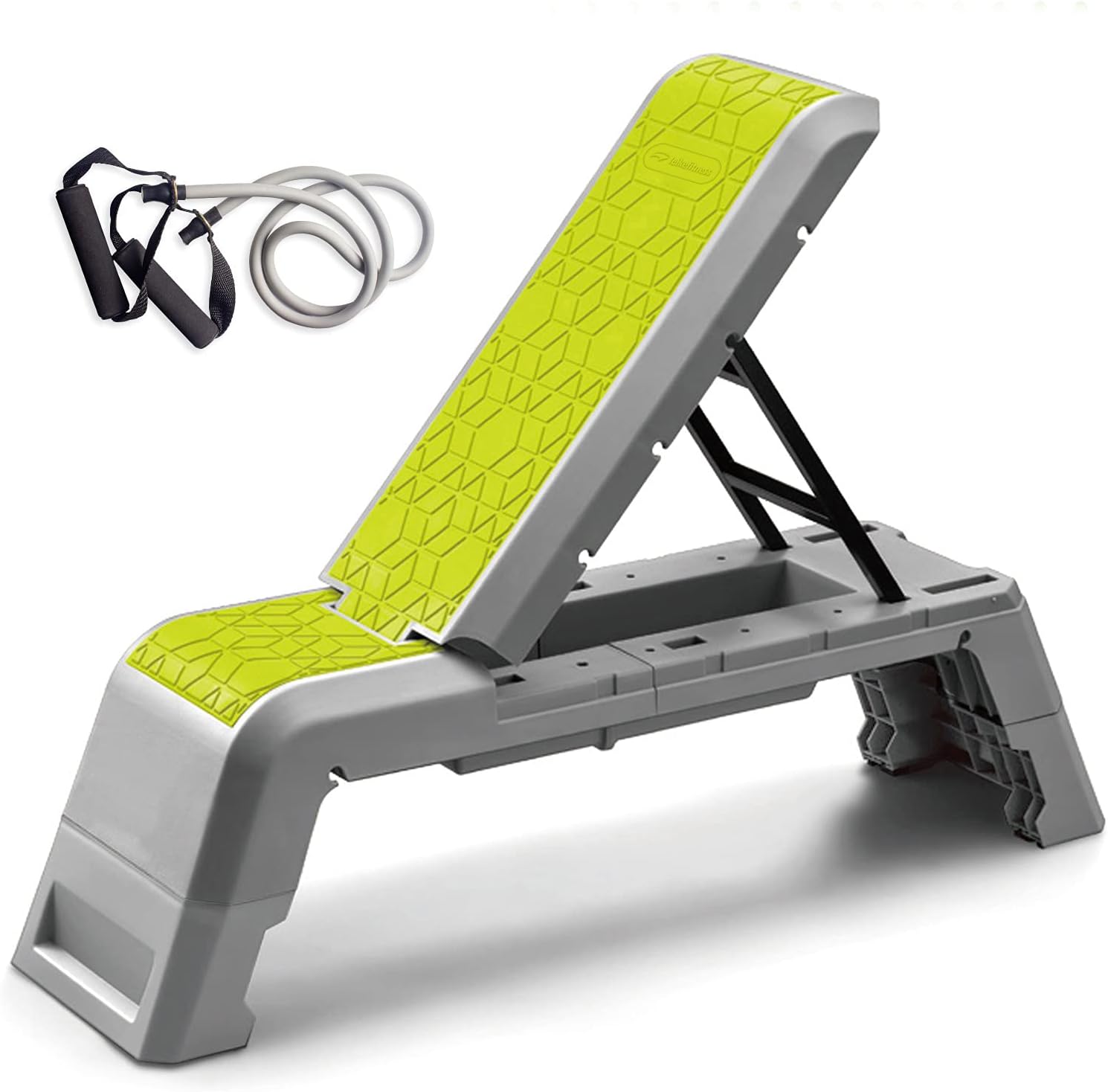 Detalle de leikefitness FASHLOVE aerobeck met verstelbare hoogtes en trainingshoeken