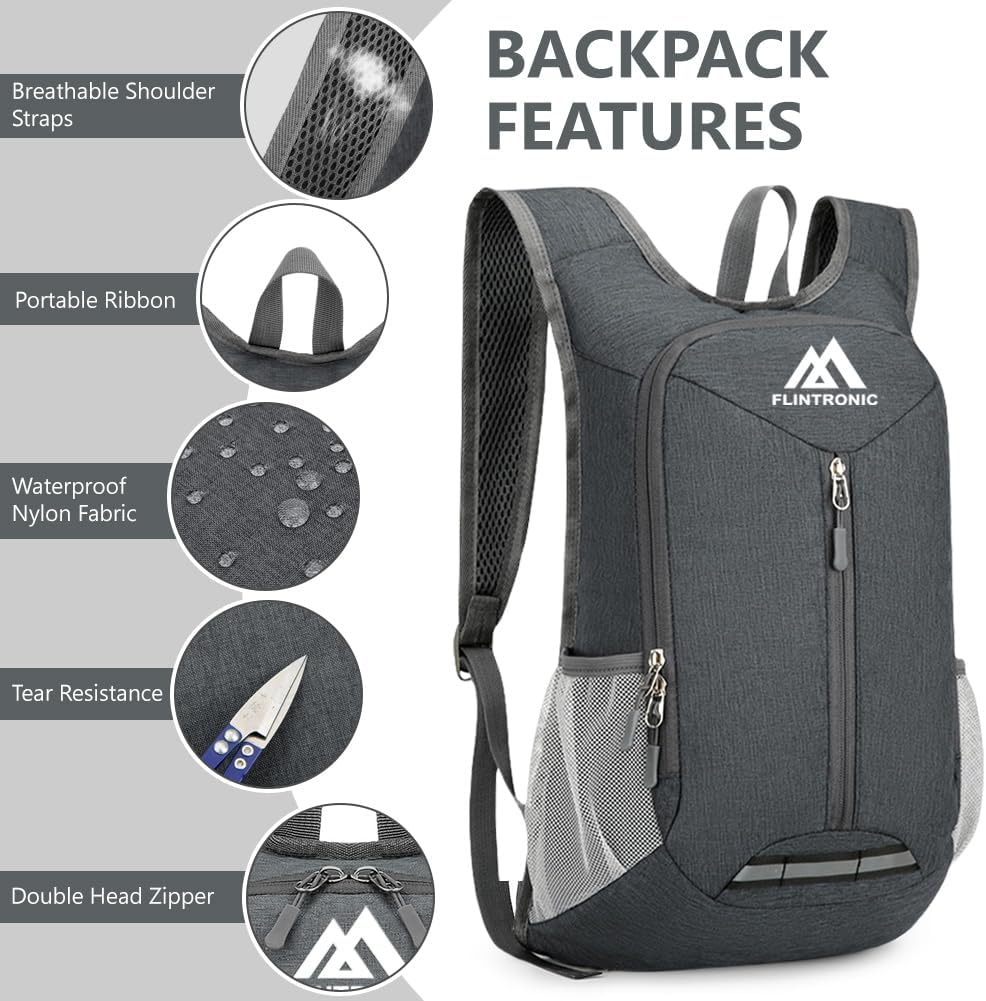 Thumbnail 1 de flintronic Foldable Backpack: Ultra Lightweight 16L Packable Daypack for Travel, Hiking and Everyday Use