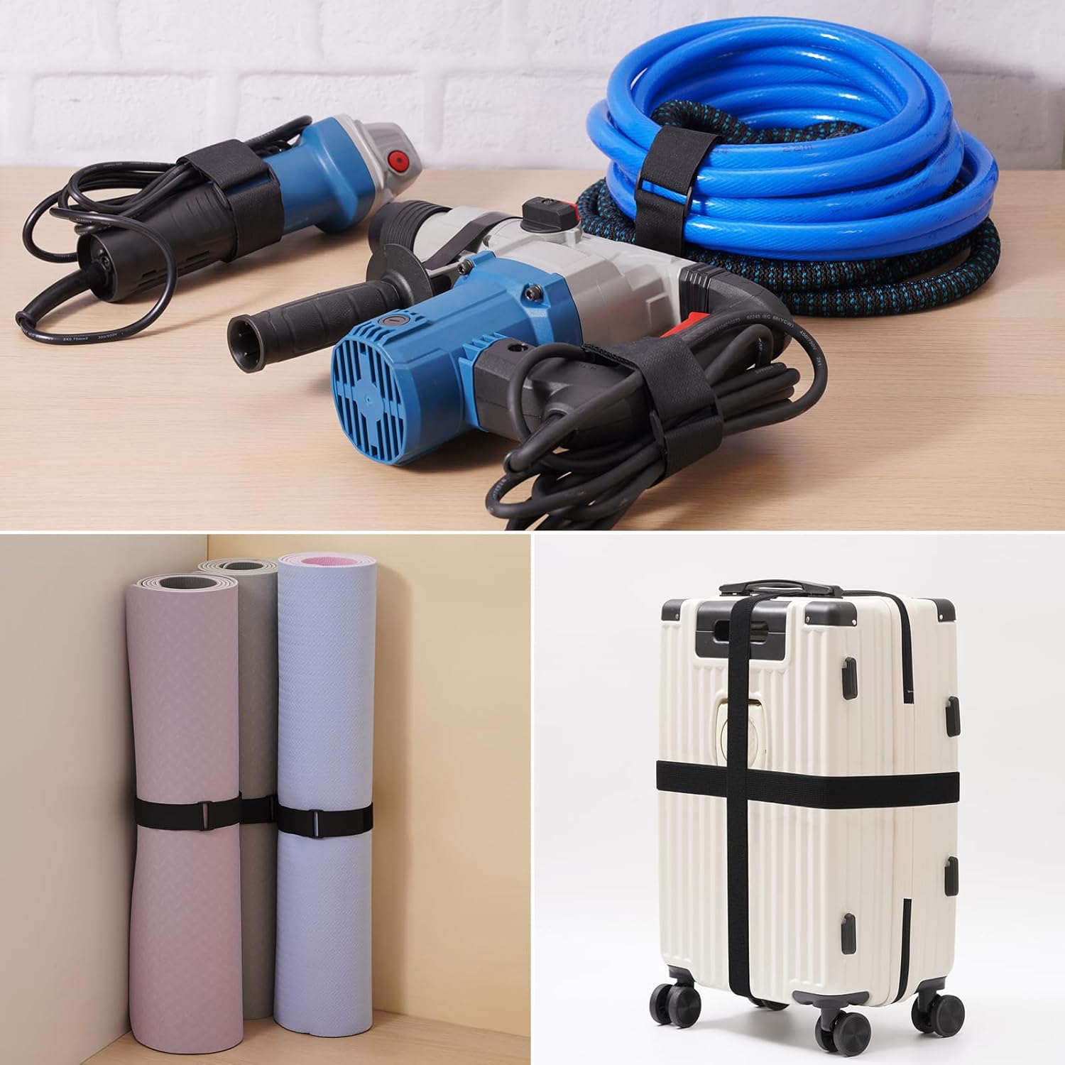 Thumbnail 2 de Trilancer 3.8cm x 5m Heavy Duty Hook and Loop Straps with 15 Buckles (Cut-to-Length, Adjustable)