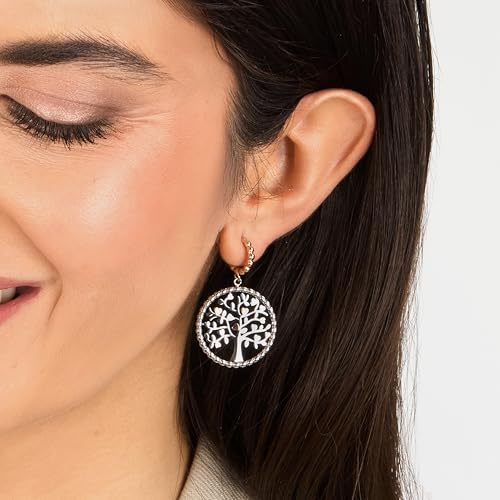 Detalle de Morellato SAQE12 – Orecchini da donna della collezione Talismani in acciaio con accento in oro rosa
