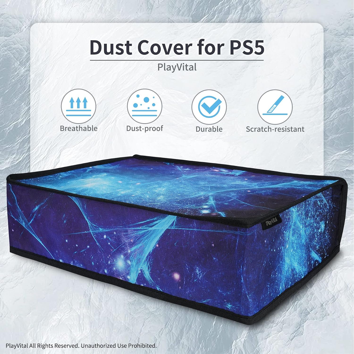 Thumbnail 2 de Playvital Nylon PS5 Dust Cover Blue Nebula 🕹