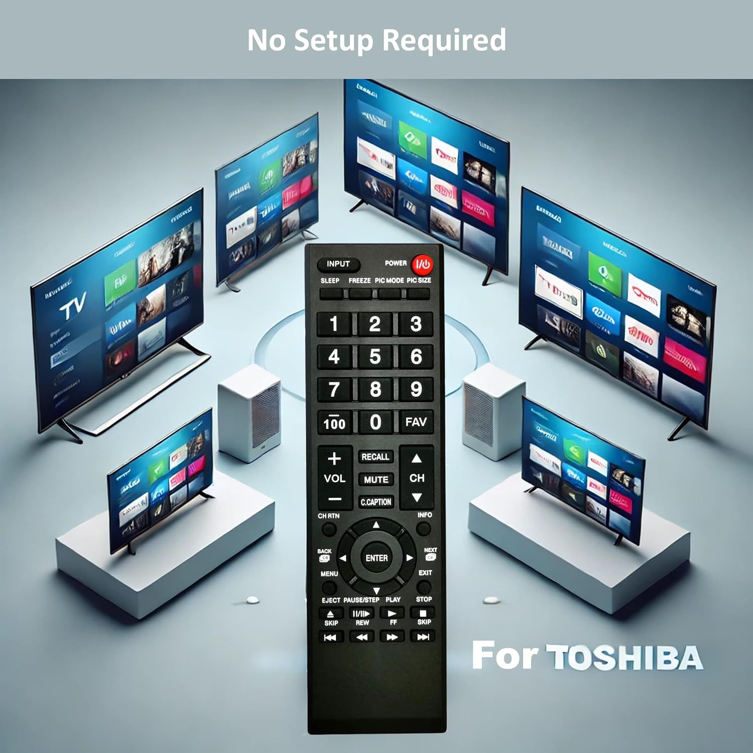 Detalle 2 de Universal Remote Control for Toshiba TV (CT-90325/CT-90326 era) – All-Toshiba LCD/LED HDTVs