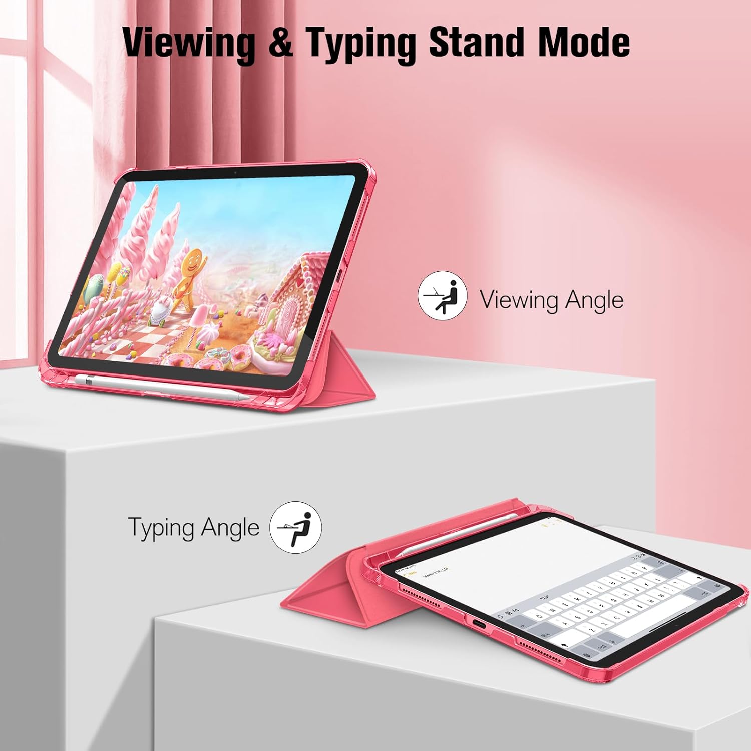 Detalle 2 de FINTIE Case for iPad 11 Inch Slim Pink