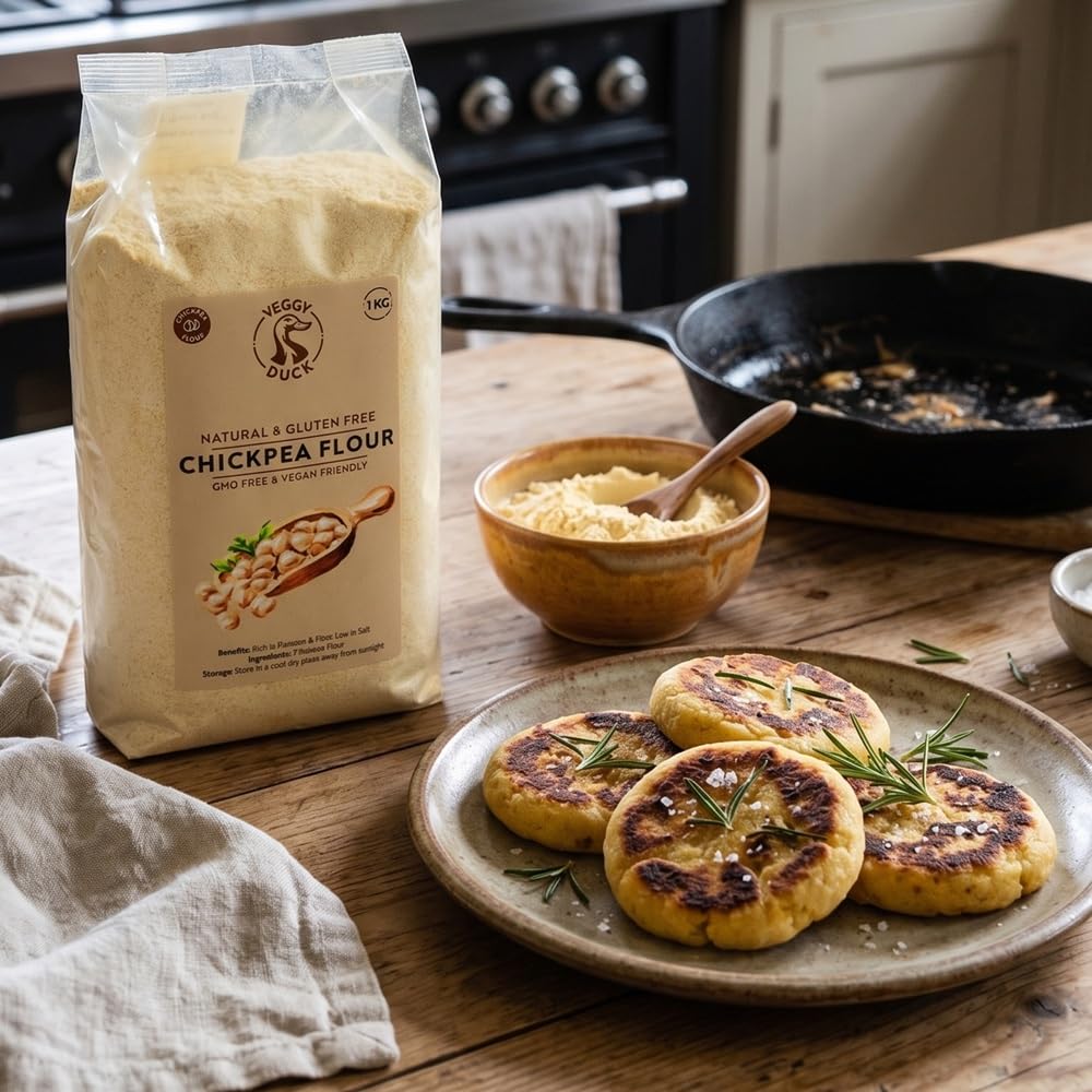 Thumbnail 3 de Veggy Duck Kichererbsenmehl (1 kg) – Glutenfrei, GVO-frei, vegan – Made in Italy