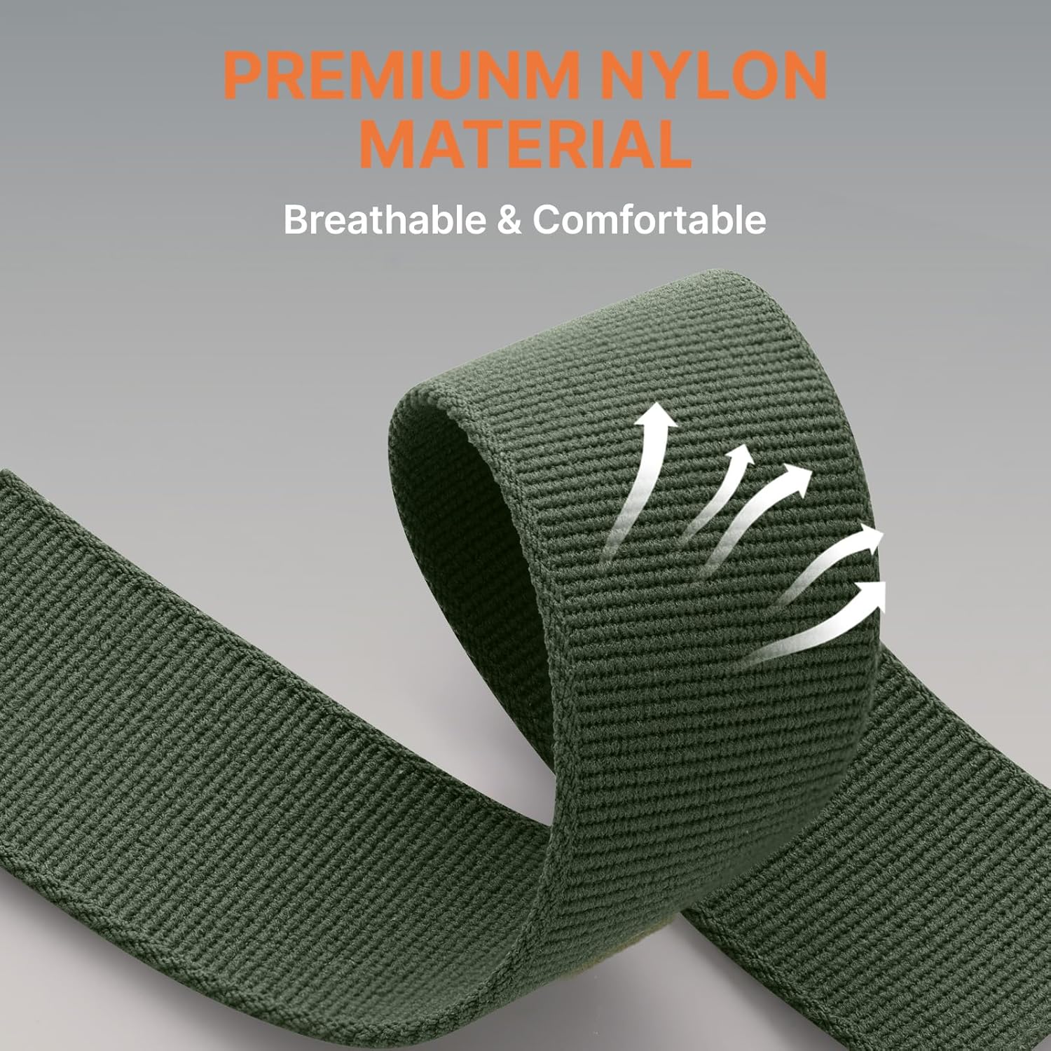 Detalle 2 de Bandletic Soft Nylon Loop Strap 49mm Green