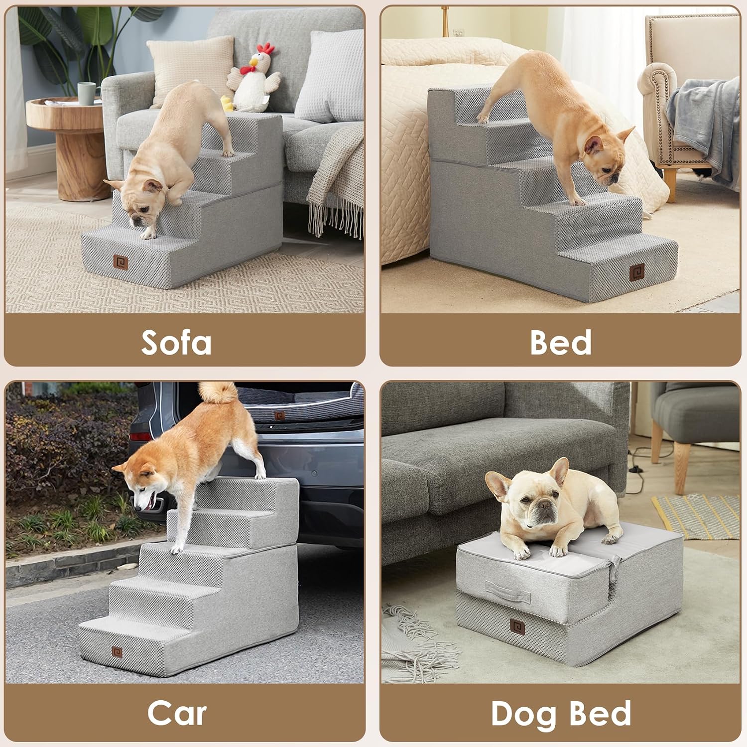 Thumbnail 6 de EHEYCIGA Dog Stairs 4-Step