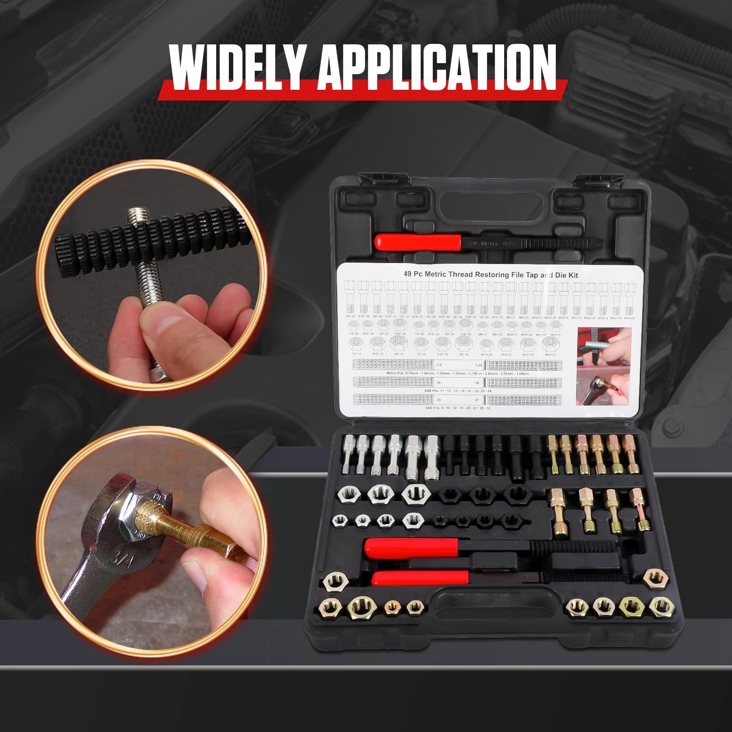 Detalle 2 de LUTIFIX Thread Chaser Set 49 piece kit