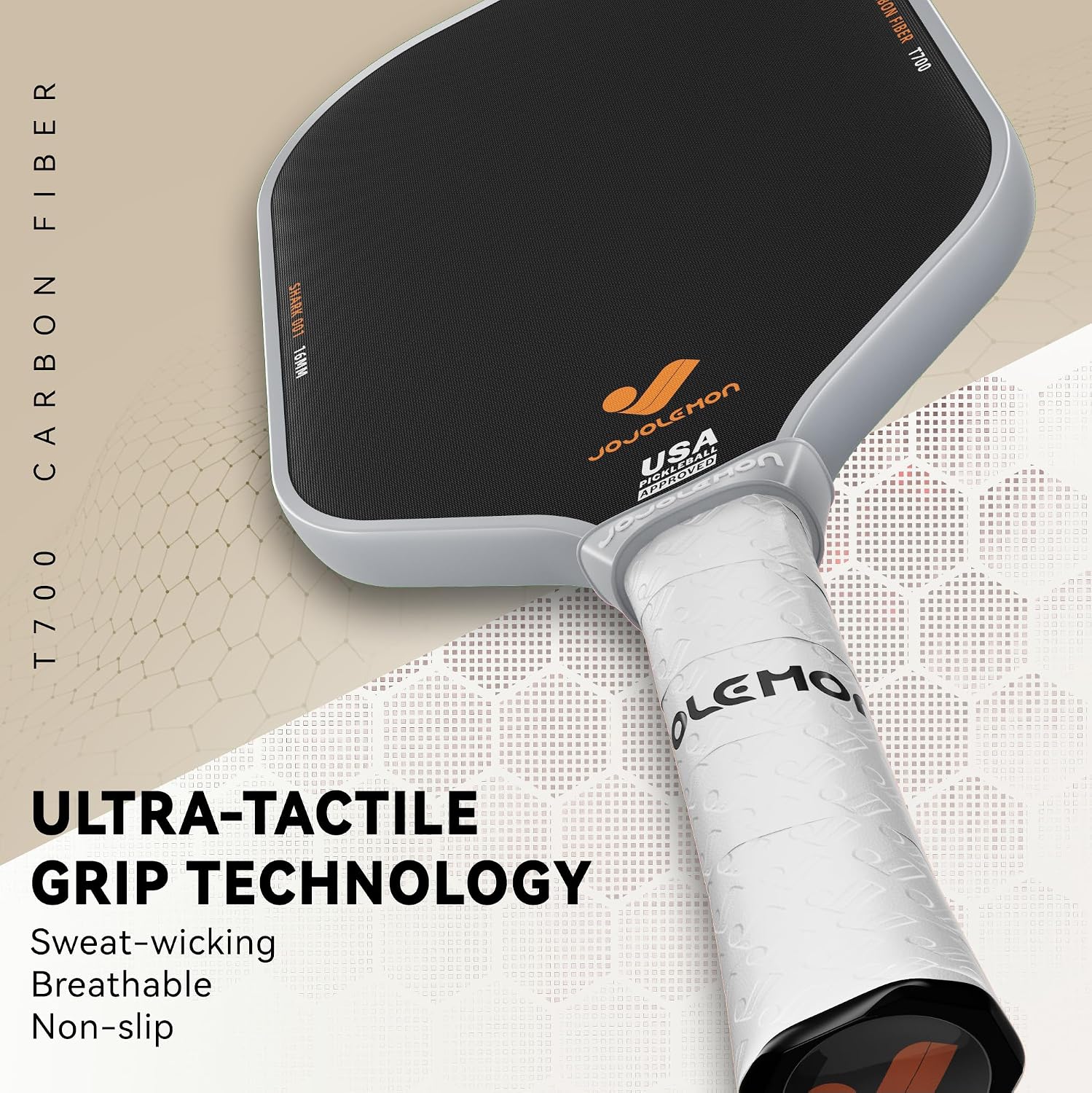 Detalle 2 de JOJOLEMON Pickleball Paddle, Carbon Fibre