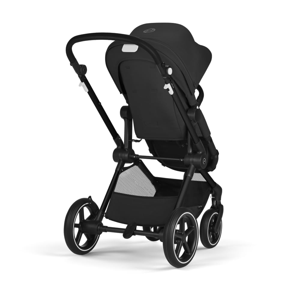 Detalle de CYBEX Gold EOS Lux 2-in-1 Reisesystem Moon Black – stabiler Allrounder ab Geburt bis ca. 4 Jahre