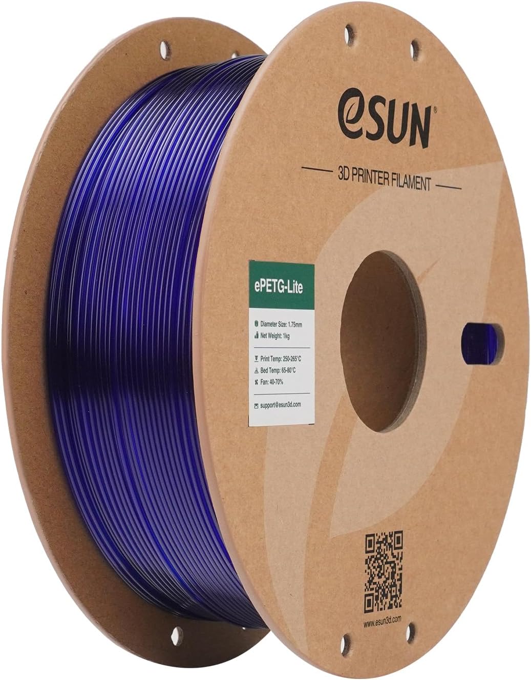 Thumbnail 6 de eSUN PETG Basic Filament 1.75mm – 4 Rollen, Weiß, Hochzähigkeit, 1KG pro Spule