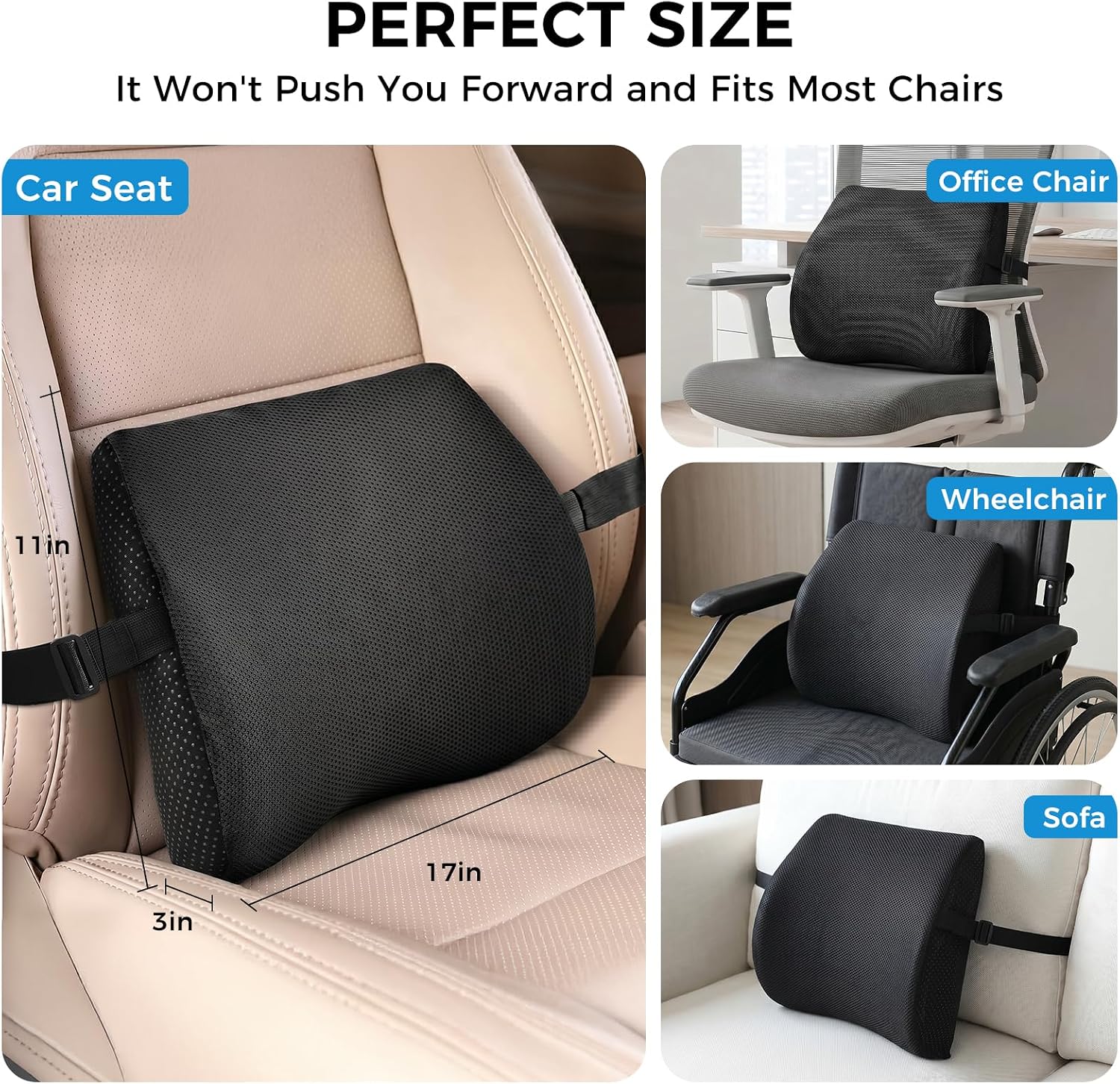 Thumbnail 2 de TISHIJIE Lumbar Support Pillow for Car