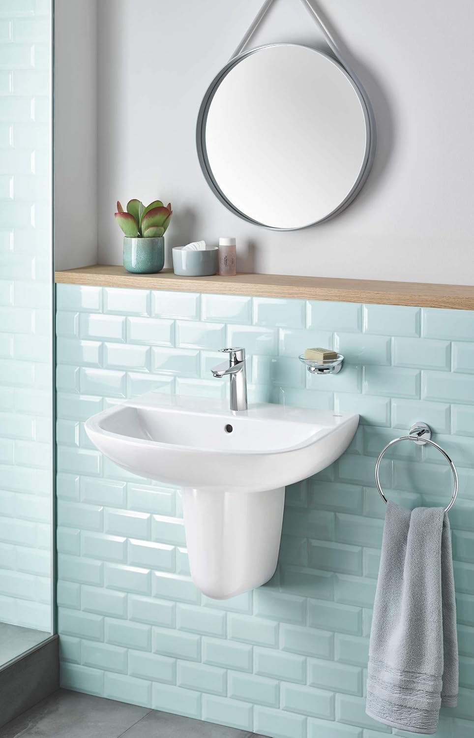 Detalle 1 de GROHE BauCosmopolitan Anneau porte-serviette Chrome