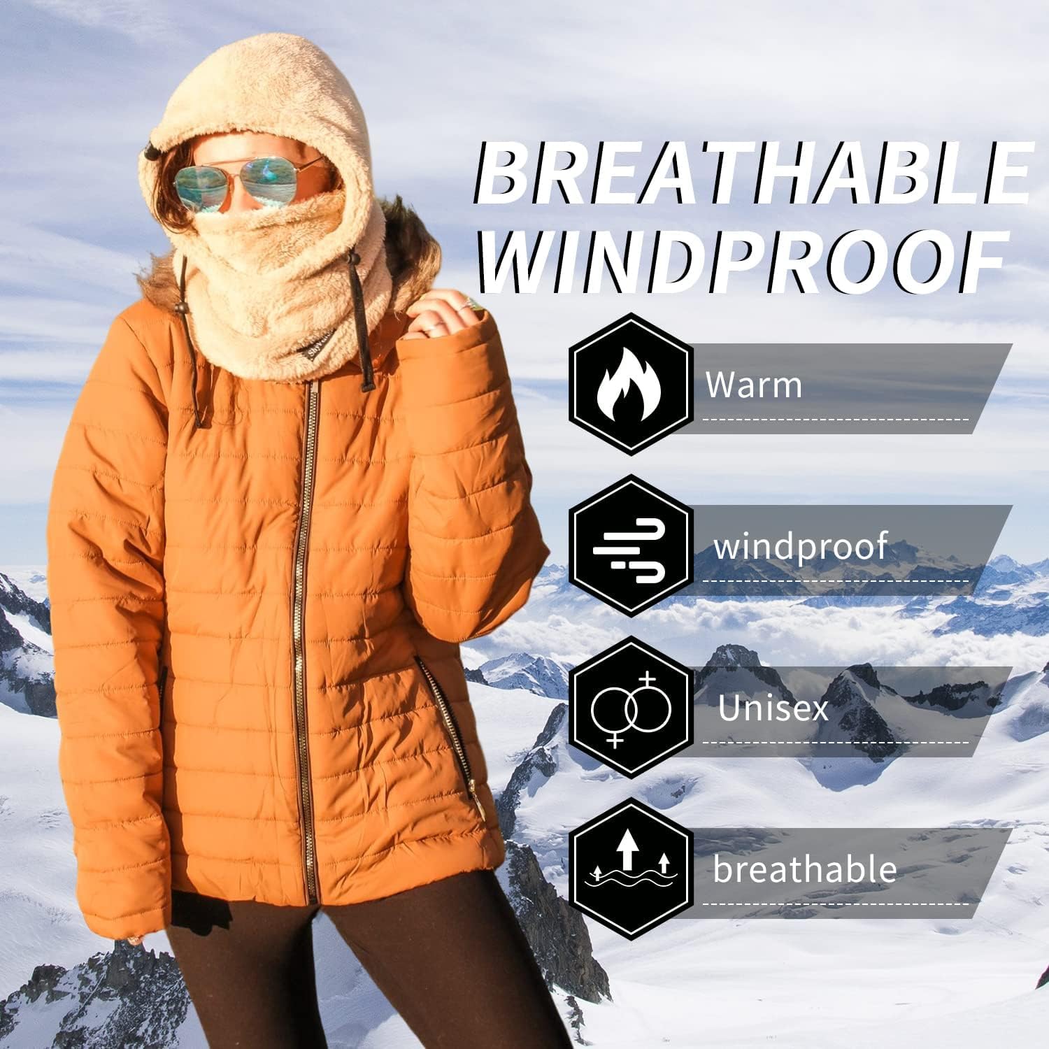 Thumbnail 4 de Shy Velvet Cagoule polaire coupe‑vent respirante pour ski