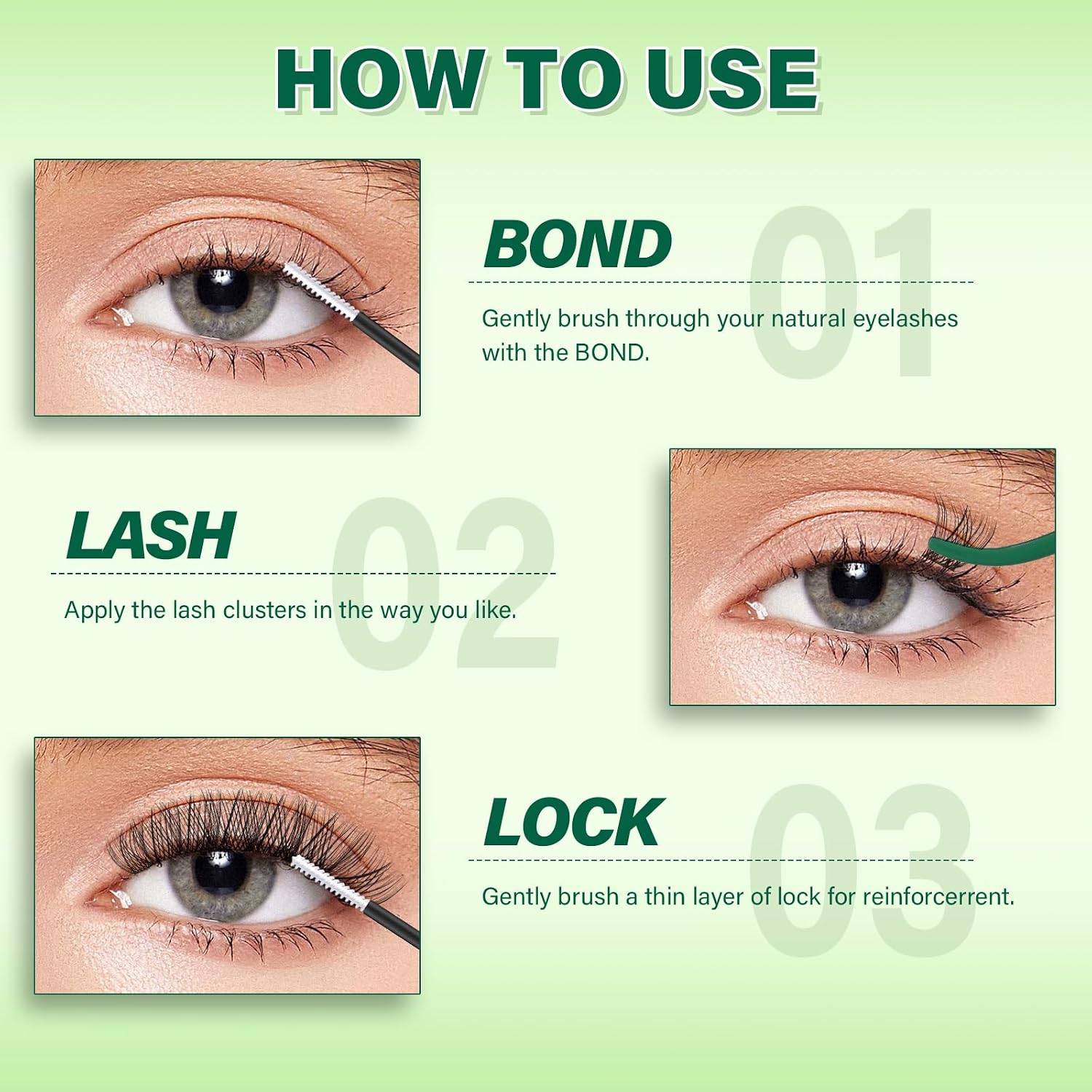 Thumbnail 6 de KEYYOU 10ml White Lash Bond and Seal for Waterproof Lash Clusters