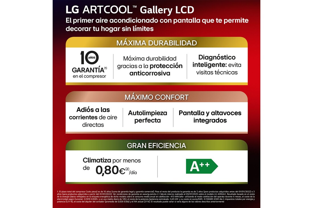Thumbnail 3 de LG GALLERY09TV2.SET aire acondicionado 1x1