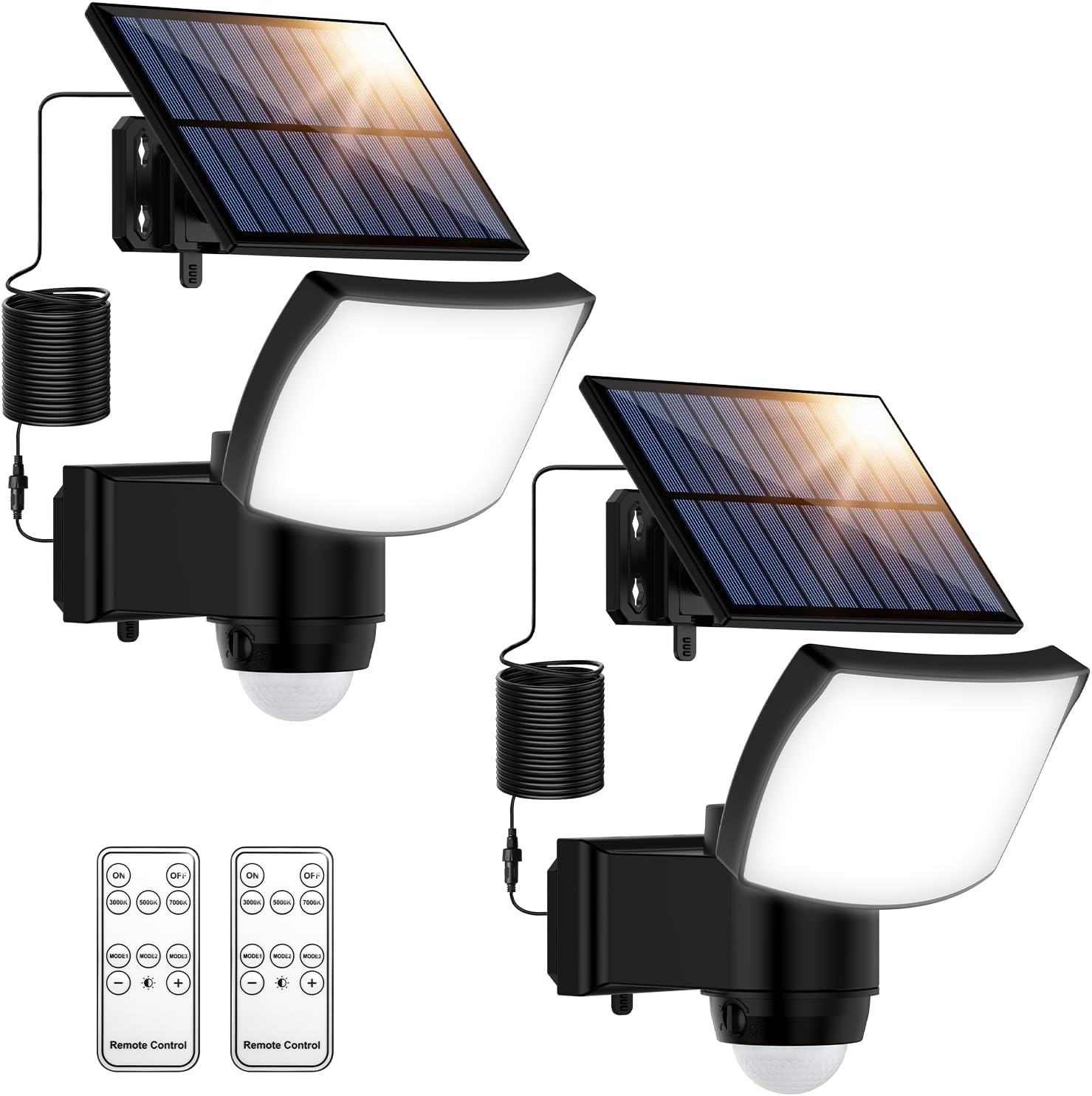 Thumbnail 6 de Solarlampen für Außen mit Fernbedienung – 115 LEDs, Bewegungsmelder, 3 Farbtemperaturen